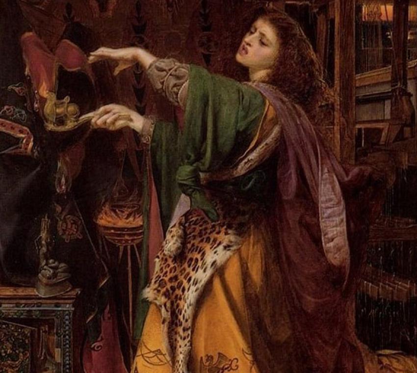 Fata Morgana, dipinto di Frederichk Sandys (1864), Birmingham Art Gallery