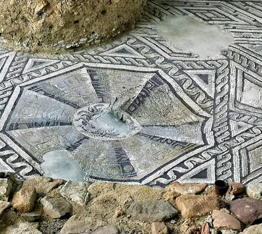 Villa romana di Patti Marina - Pavimento a mosaico