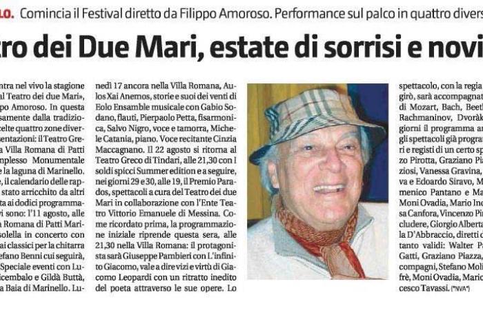 Festival Teatro dei Due Mari a Tindari