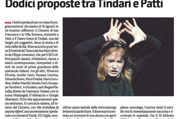 Festival Teatro dei Due Mari a Tindari