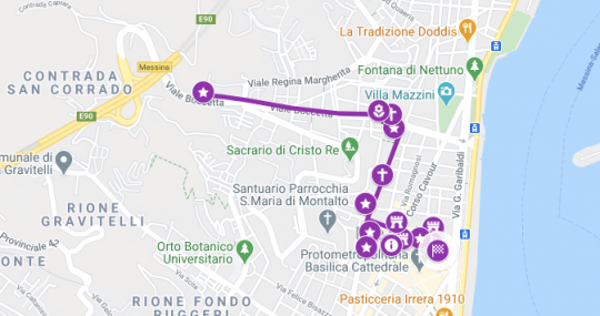 Percorso magenta
